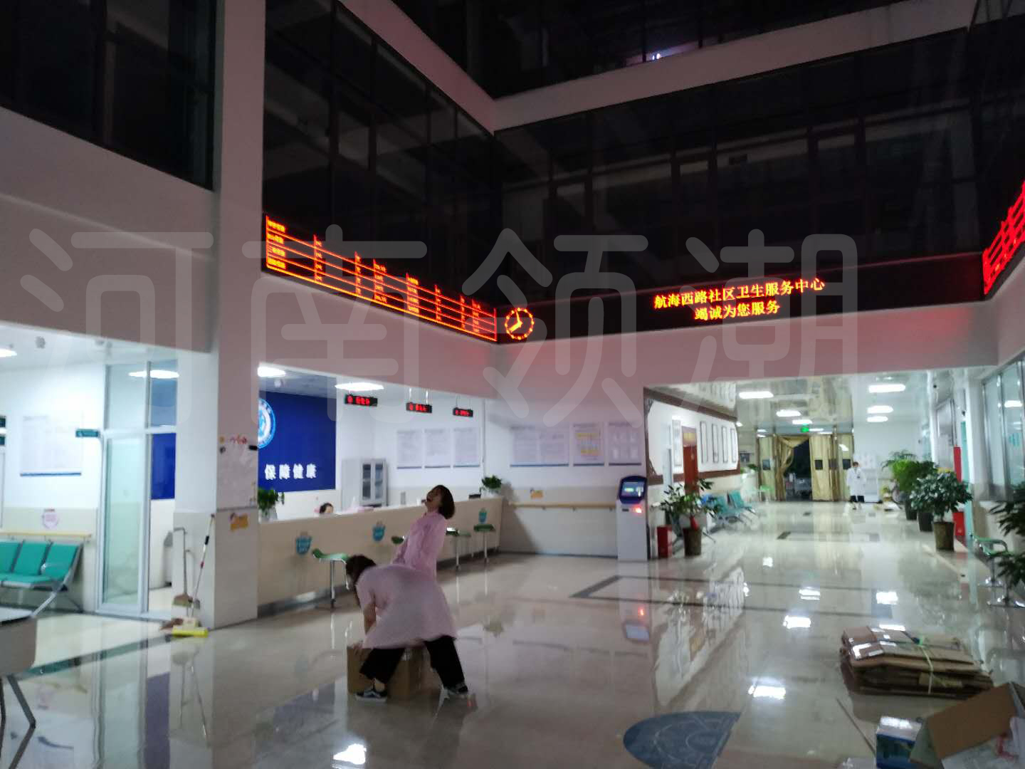 我公司為航西社區(qū)安裝排隊系統